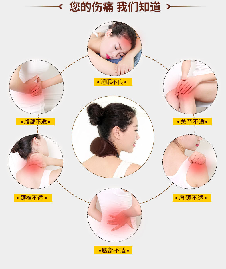 批发滤烟艾灸盒随身灸布套 单联艾灸衣无烟颈椎背部绒布艾灸布套