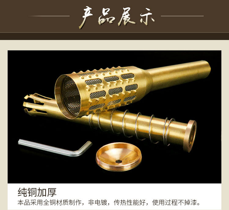 南阳艾条批发 大号纯铜温灸棒经络艾灸棒大铜棒厂家艾灸盒按摩点