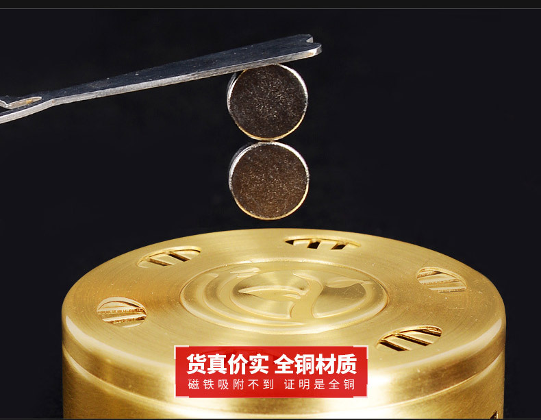 新款加厚纯铜随身灸 艾灸盒便携式无烟保健调温灸盒 艾灸器具批发