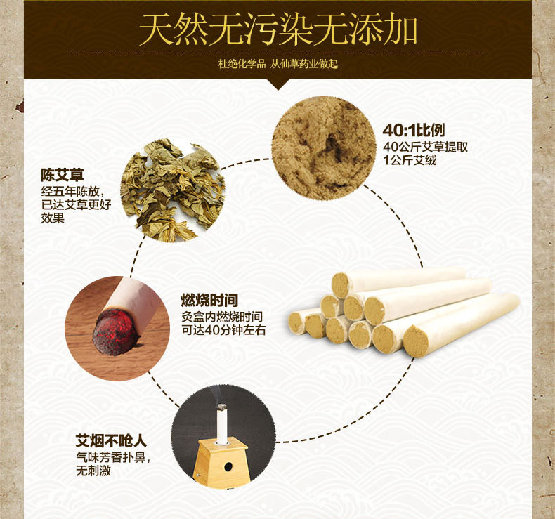 40:1正品黄金艾条 五年陈艾柱艾灸条艾绒纯手工白条 南阳厂家批发